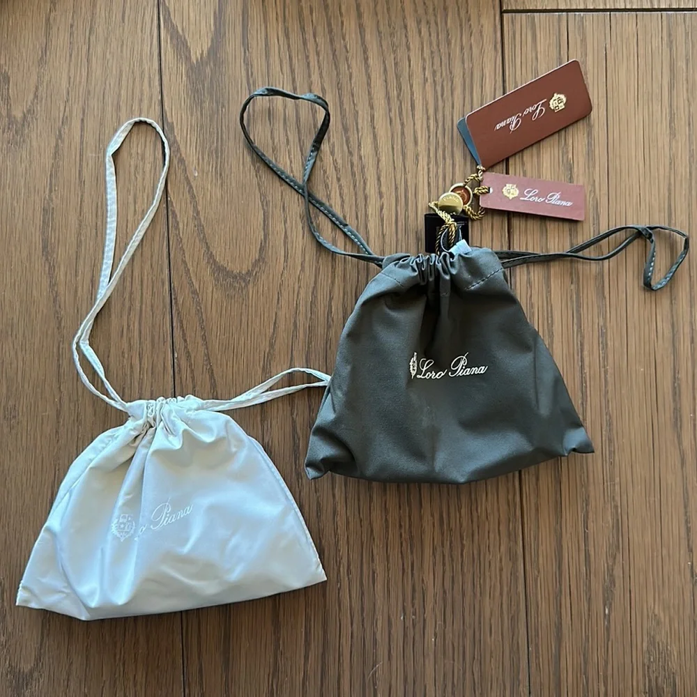 Loro Piana Beige Green Linen Face Mask